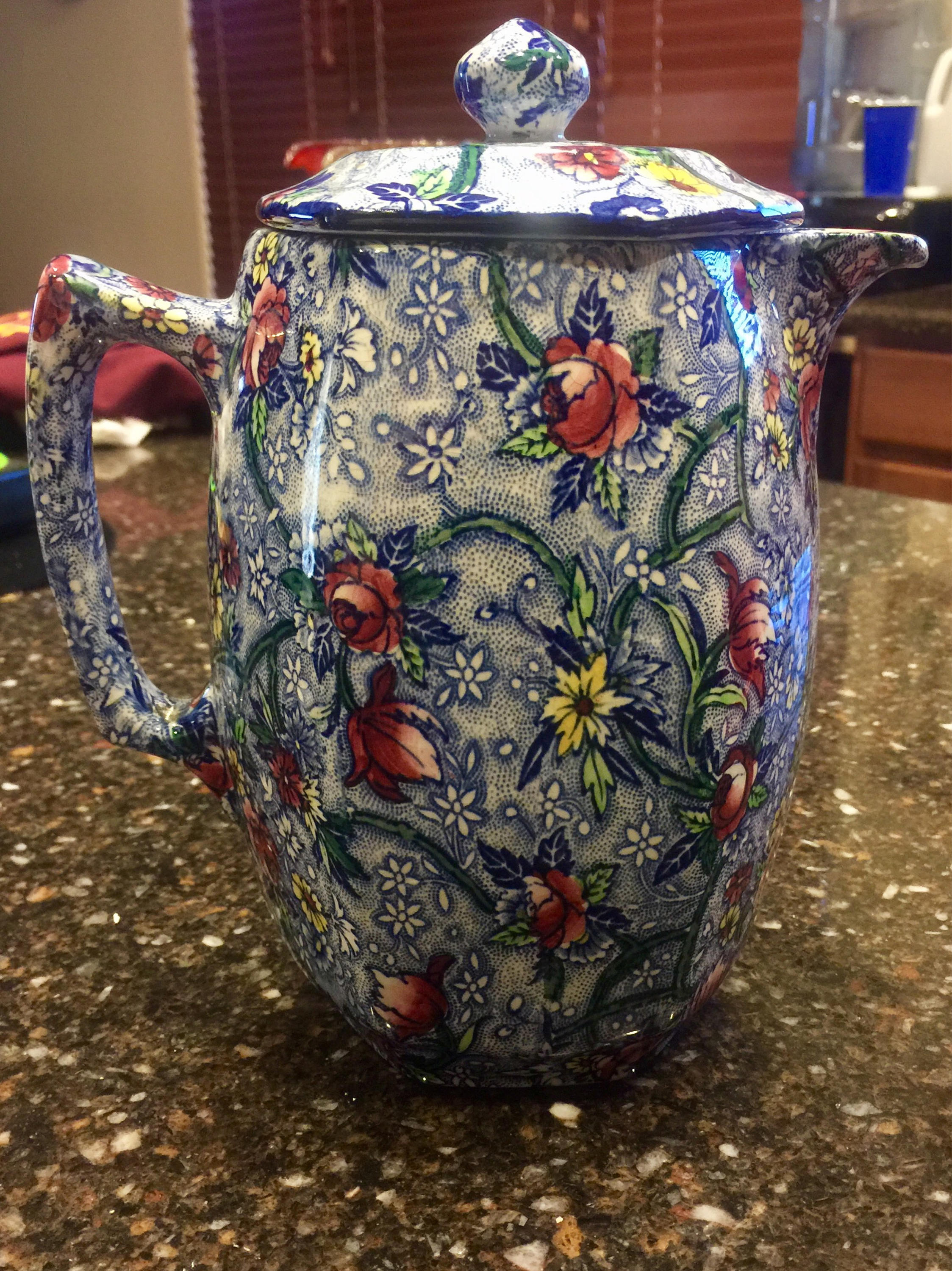 Vintage Rington's Limited Newcastle on Tyne Maling Ware Blue