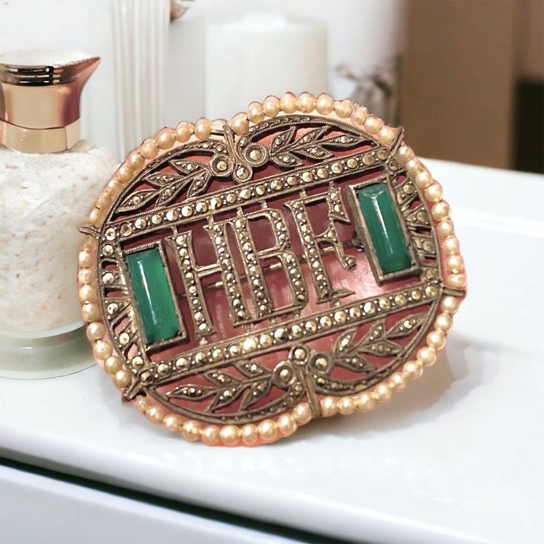 ヴィンテージ アールデコ ヌーボー シードパール マーカサイト