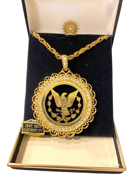 Vintage Royal Gems 1976 Bicentennial Eagle Gold P… - image 2