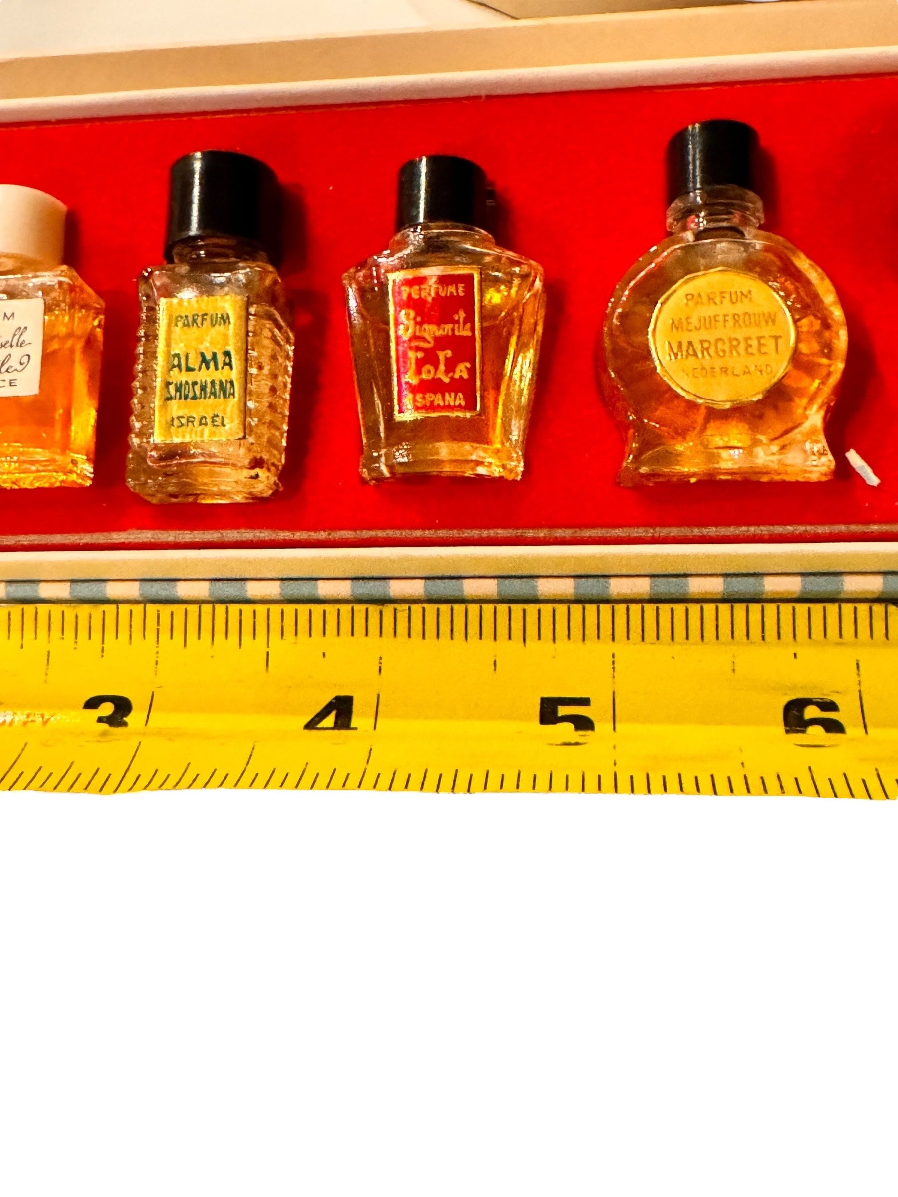 フランス製 ヴィンテージ les parfums de Paris ビンテージ Les Meilleurs Parfums de Paris 10 Bottle Minature Set Box