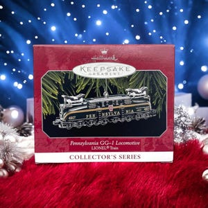 Vintage 1998 Hallmark Pamiątkowa ozdoba Lionel Trains Pennsylvania GG-1 Lokomotywa odlewana ciśnieniowo