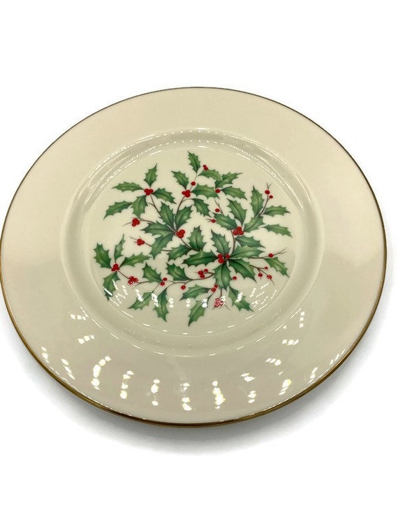 アメリカ製ヴィンテージ　LENOX　花文リムプレート USA【未使用】 Dinner Plate, Lenox, Repertoire, Blue Flowers, Vintage USA