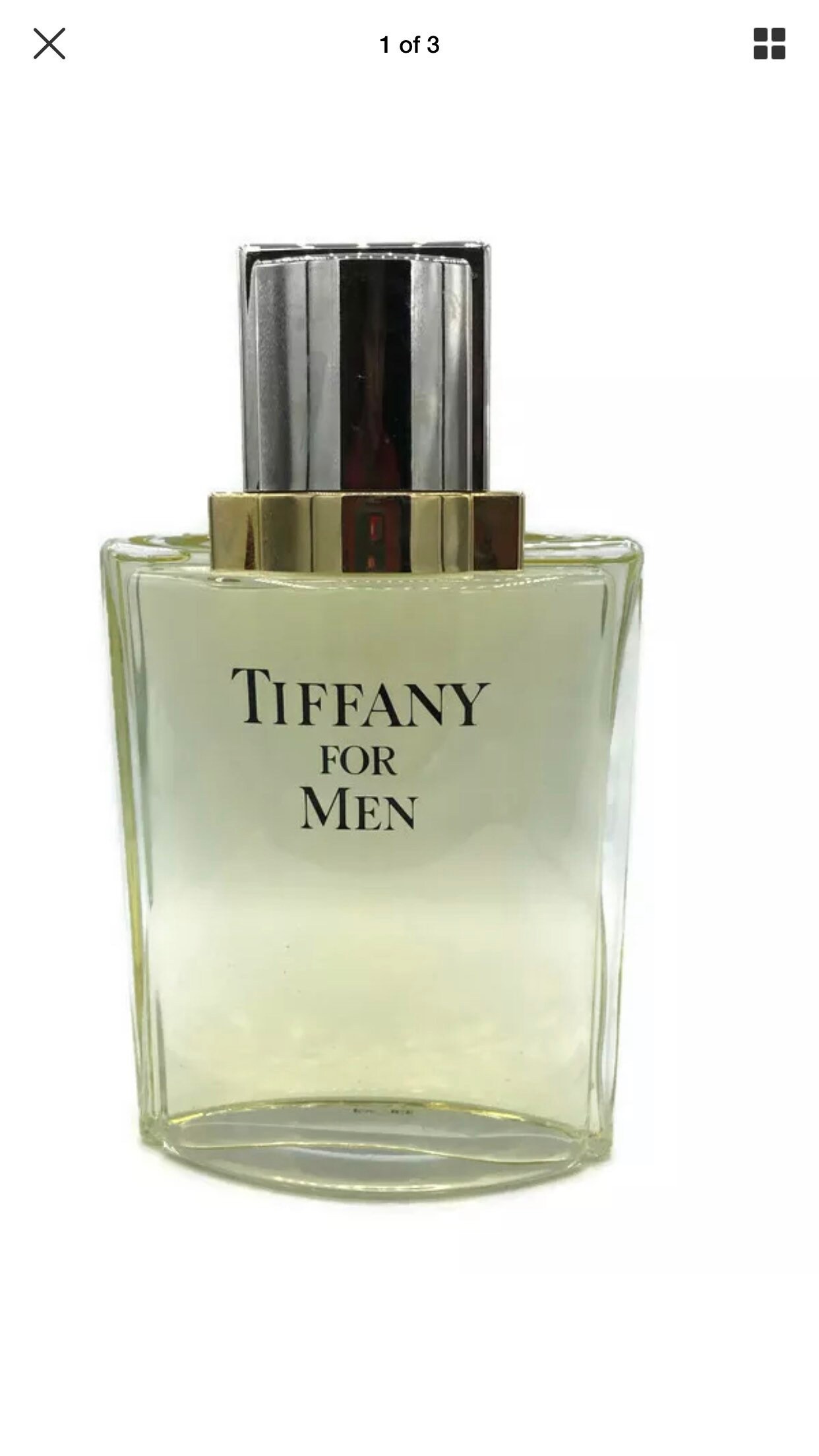 Vintage Large TIFFANY FOR MEN Cologne Factice Bottle Display