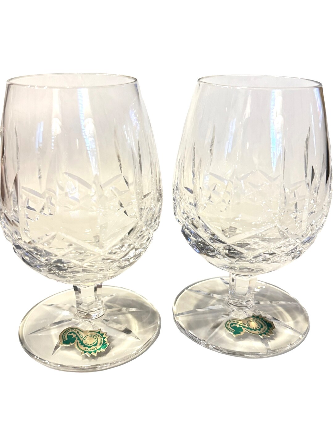Vintage Waterford Lismore Small Brandy Snifters Glass 2 Pcs Etsy