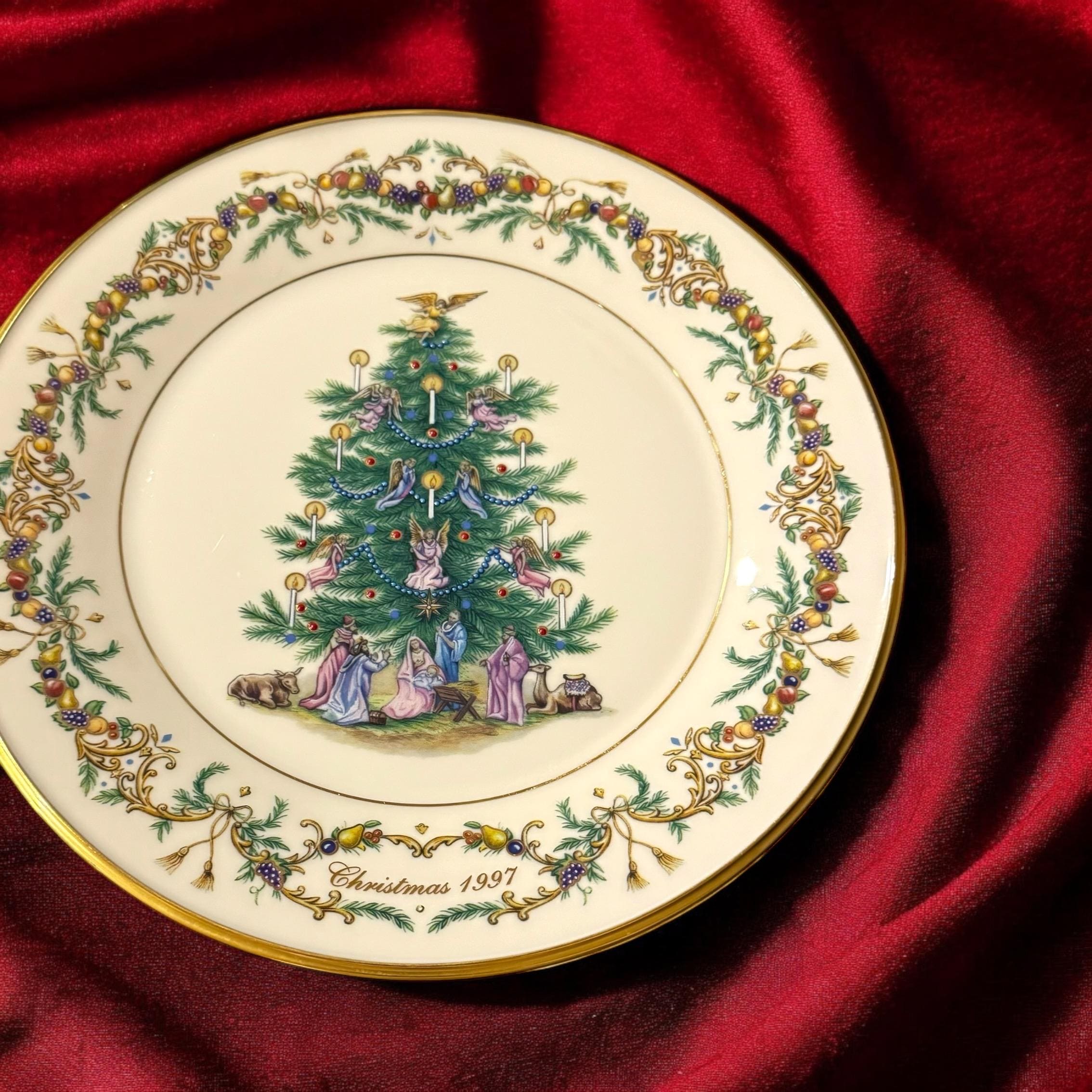 クリスマスの飾り 8個　オーナメント陶器　レノックス　LENOX　クリームウエア クリスマスの飾り 8個オーナメント陶器レノックスLENOXクリーム