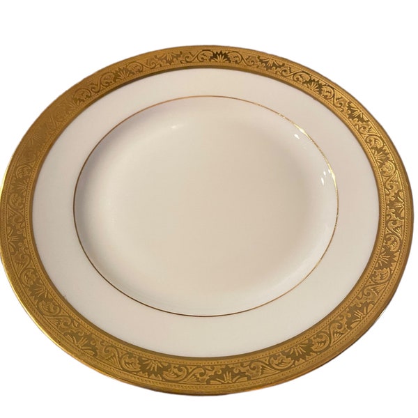 Vtg Raynaud Français Renaissance Ambassador Gold Bread & Butter Side Plate 6 1/4"Limoges France