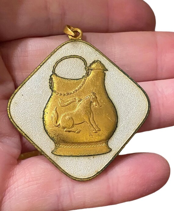 MINT Vintage Silk Box Set Chinese Peking Jewelry Enamel Pendants
