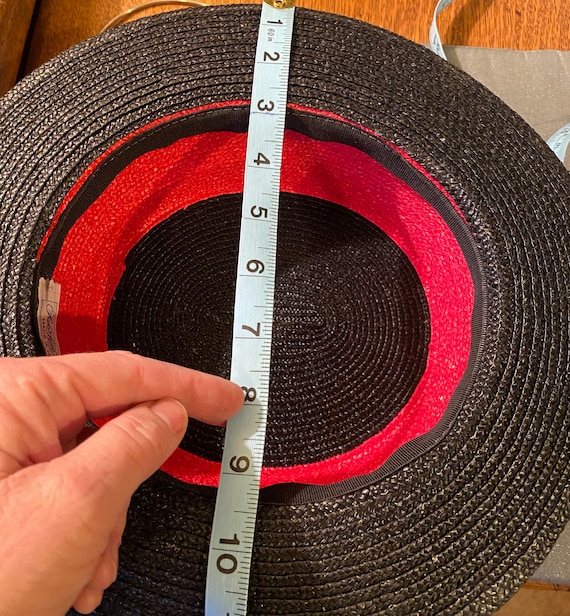 SAKS FIFTH AVENUE Vintage Straw Bolero Hat NWT Vintage straw hat saks fifth avenue - Gem main image 2