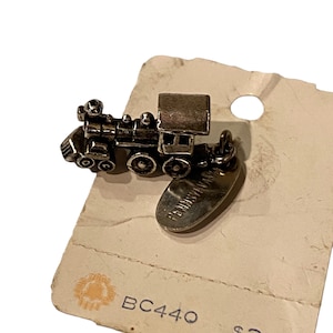 Vintage Sterling Silver State of Pennsylvania Choo Choo Train Charm For Bracelet or Pendant TT8