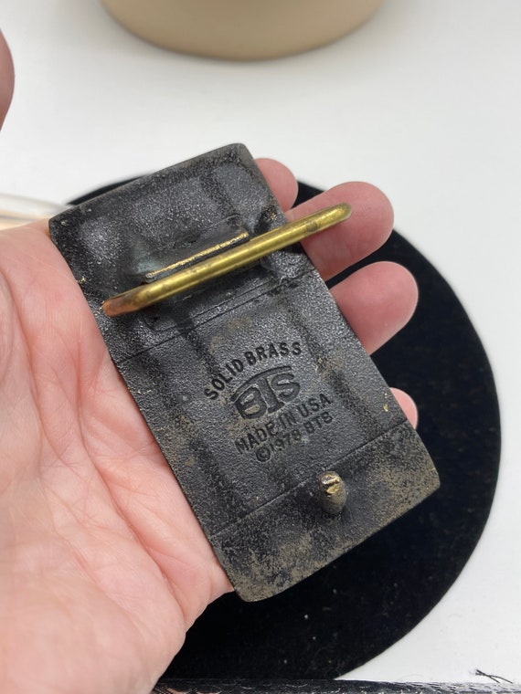 ヴィンテージ 1978年製 ペスター ガスオイル 真鍮製ベルトバックル