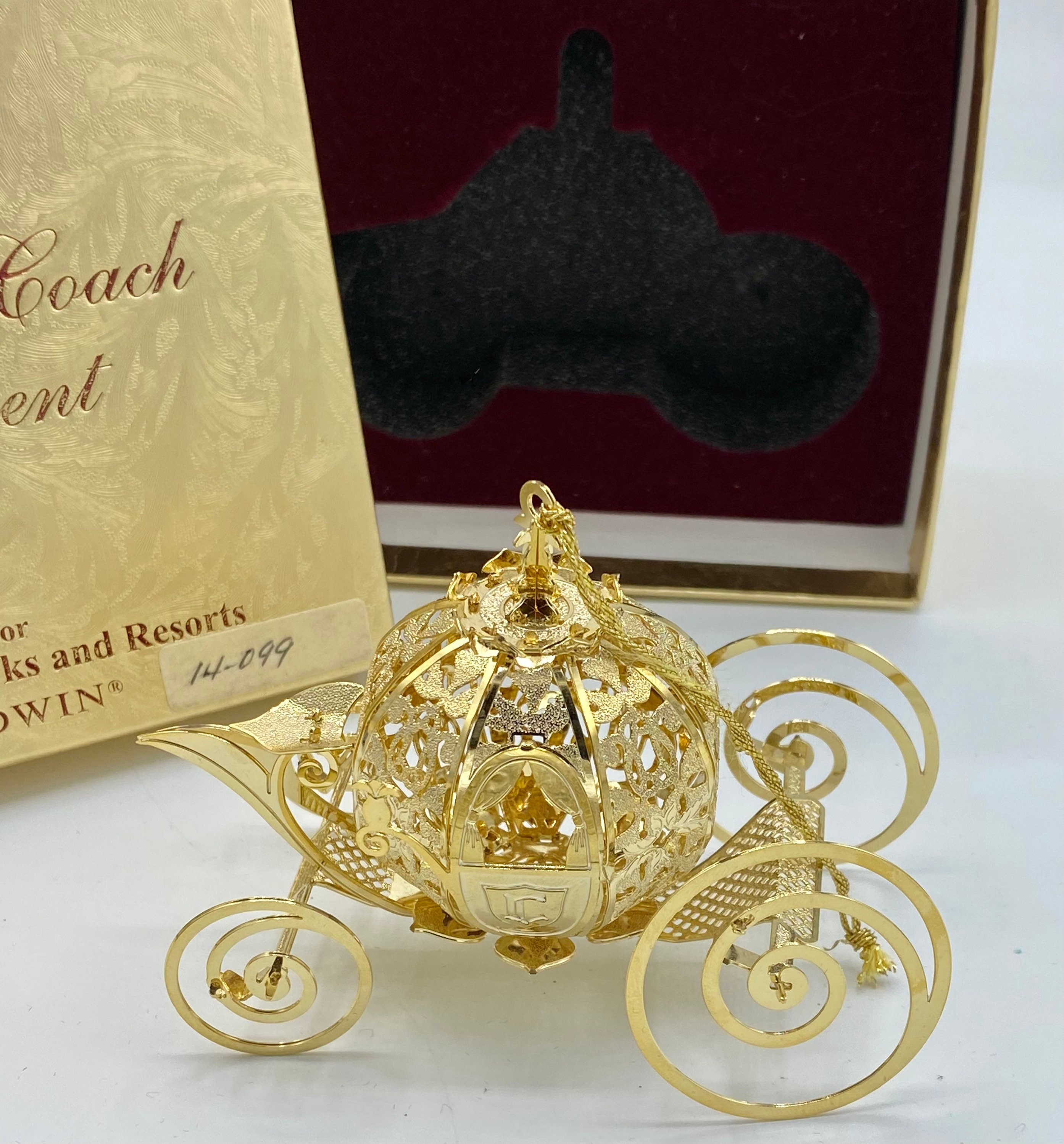 Disney 100 pure gold Ornament シンバ（純金） Vintage 2001 Made for Walt Disney Parks and Resorts by Baldwin