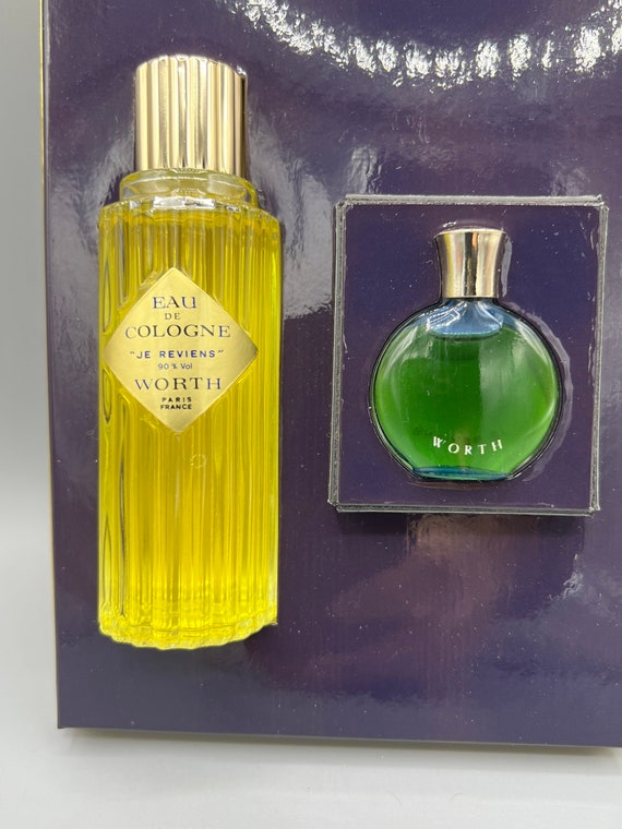Vintage JE Reviens Worth Lalique 2 Oz Eau De Cologne 1/8 Oz
