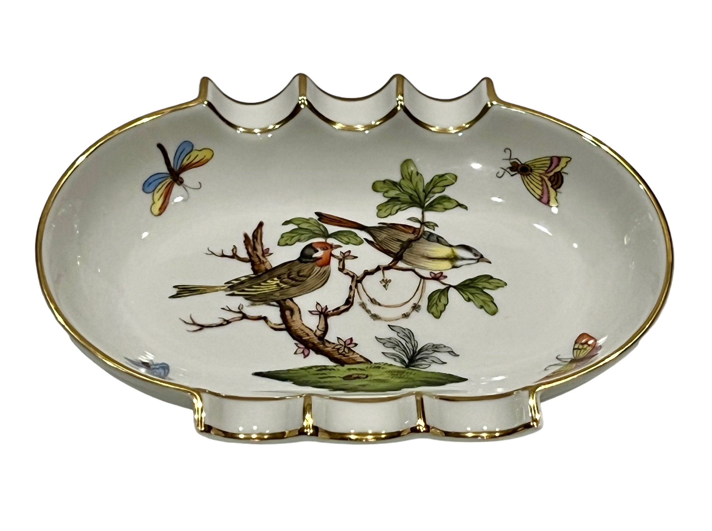 ヴィンテージ ヘレンド ハンガリー ロスチャイルド バード 灰皿 希少な