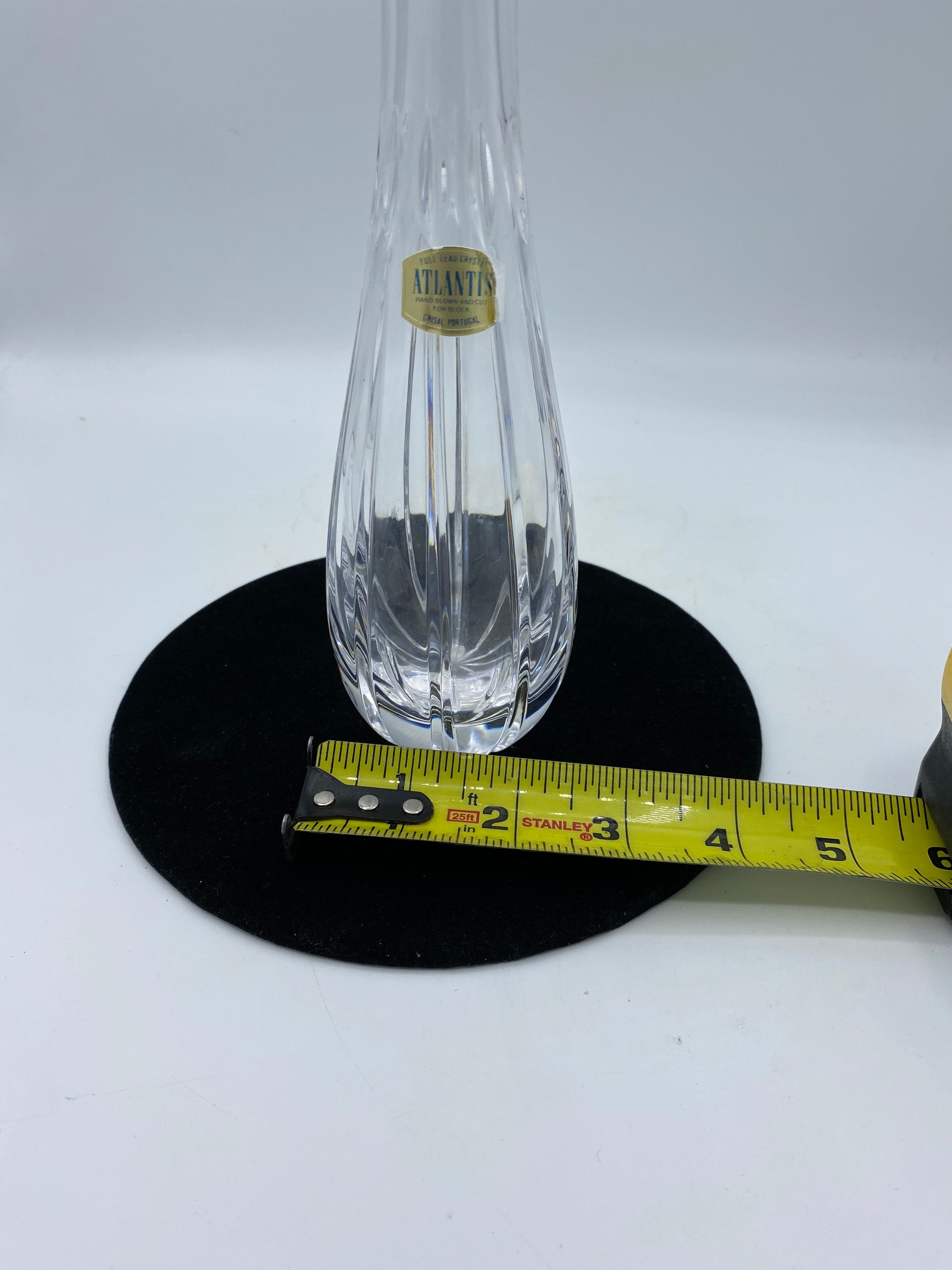 Vintage Atlantis Crystal Bud Vase - Etsy