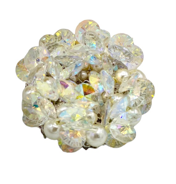 Vintage Vendome Silver Plated  Swarovski Crystal … - image 1