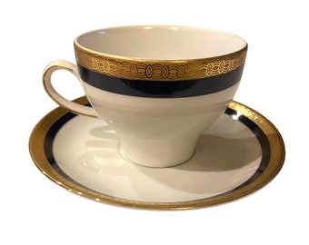 Vintage Winterling Echt Kobalt Scharffeur Winterling Porcelain Teacup and Saucer 15 Cups & Saucers