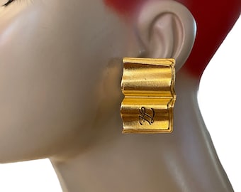 カール・ラガーフェルド - ヴィンテージゴールドイヤリング - Etsy 日本
