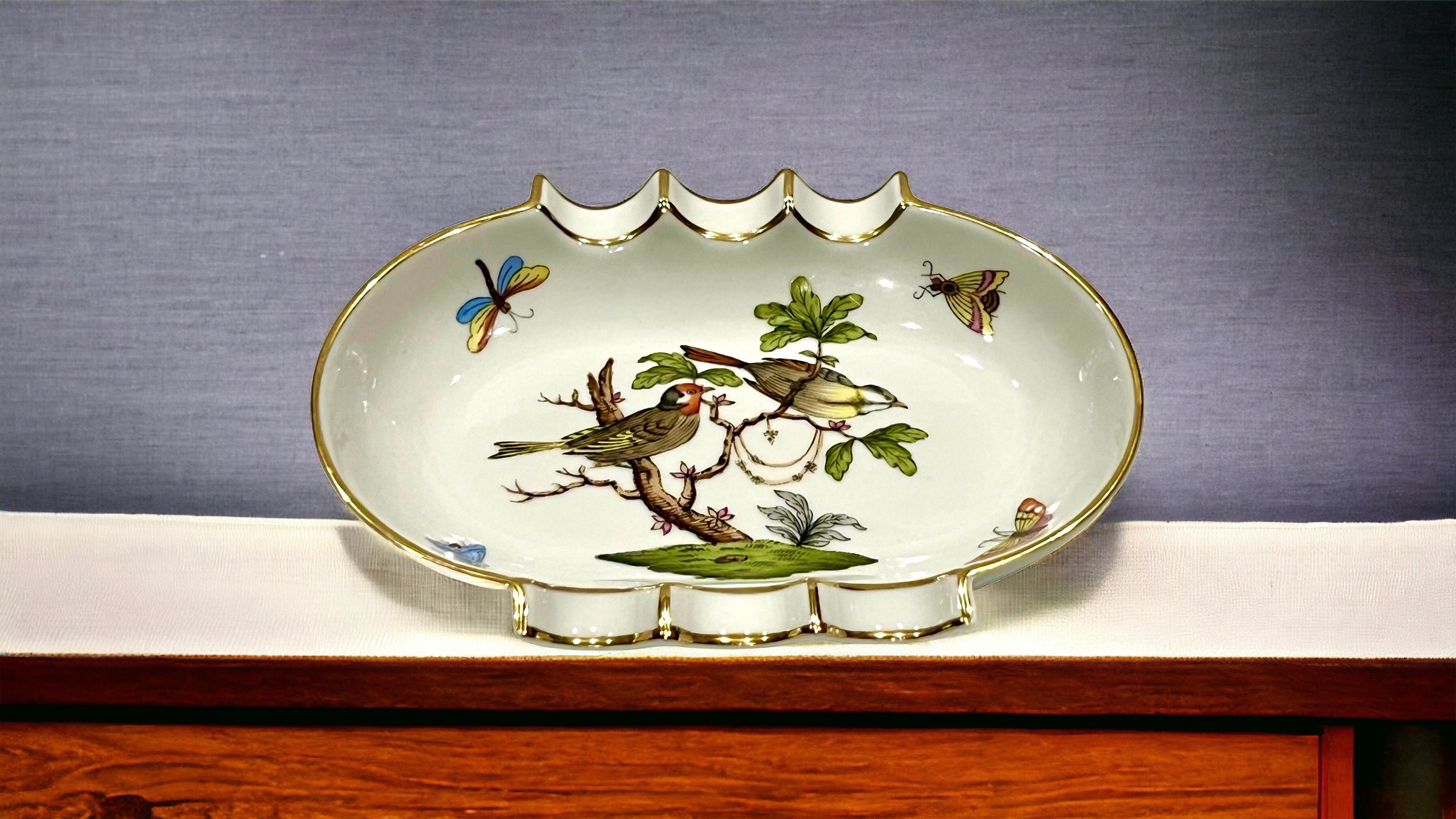 ヴィンテージ ヘレンド ハンガリー ロスチャイルド バード 灰皿 希少な