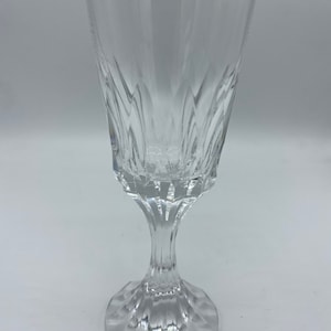 Vintage Baccarat Crystal D’Assas Cut Wine Glass Goblet 7”- As is, small nick on rim