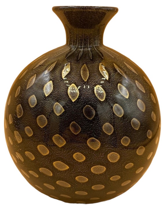 Vintage Archimedes Seguso Murano Plum Aventurine Mid Century Art