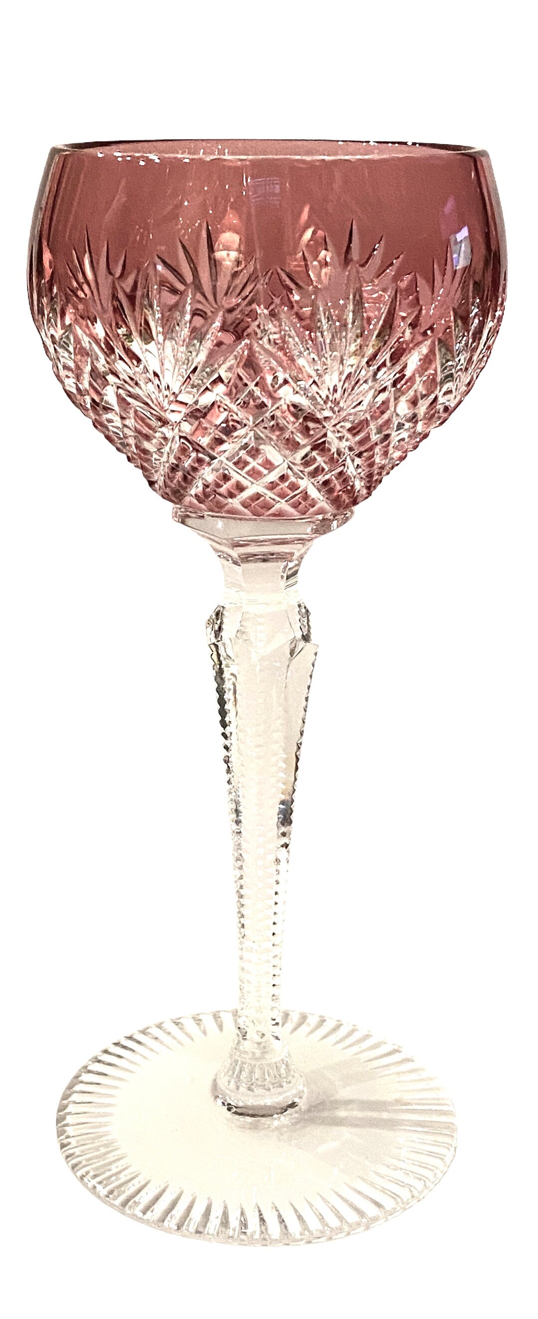  Crystal クリスタル クラシック Vintage Rexxford Crystal West Germany Strawberry Diamond Cranberry