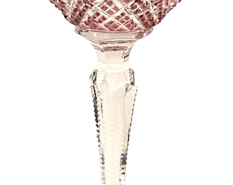  Crystal クリスタル クラシック Vintage Rexxford Crystal West Germany Strawberry Diamond Cranberry