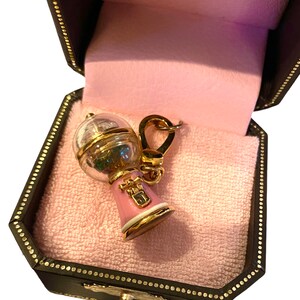 Vintage Gold Plated Juicy Couture Pink Bubblegum Machine