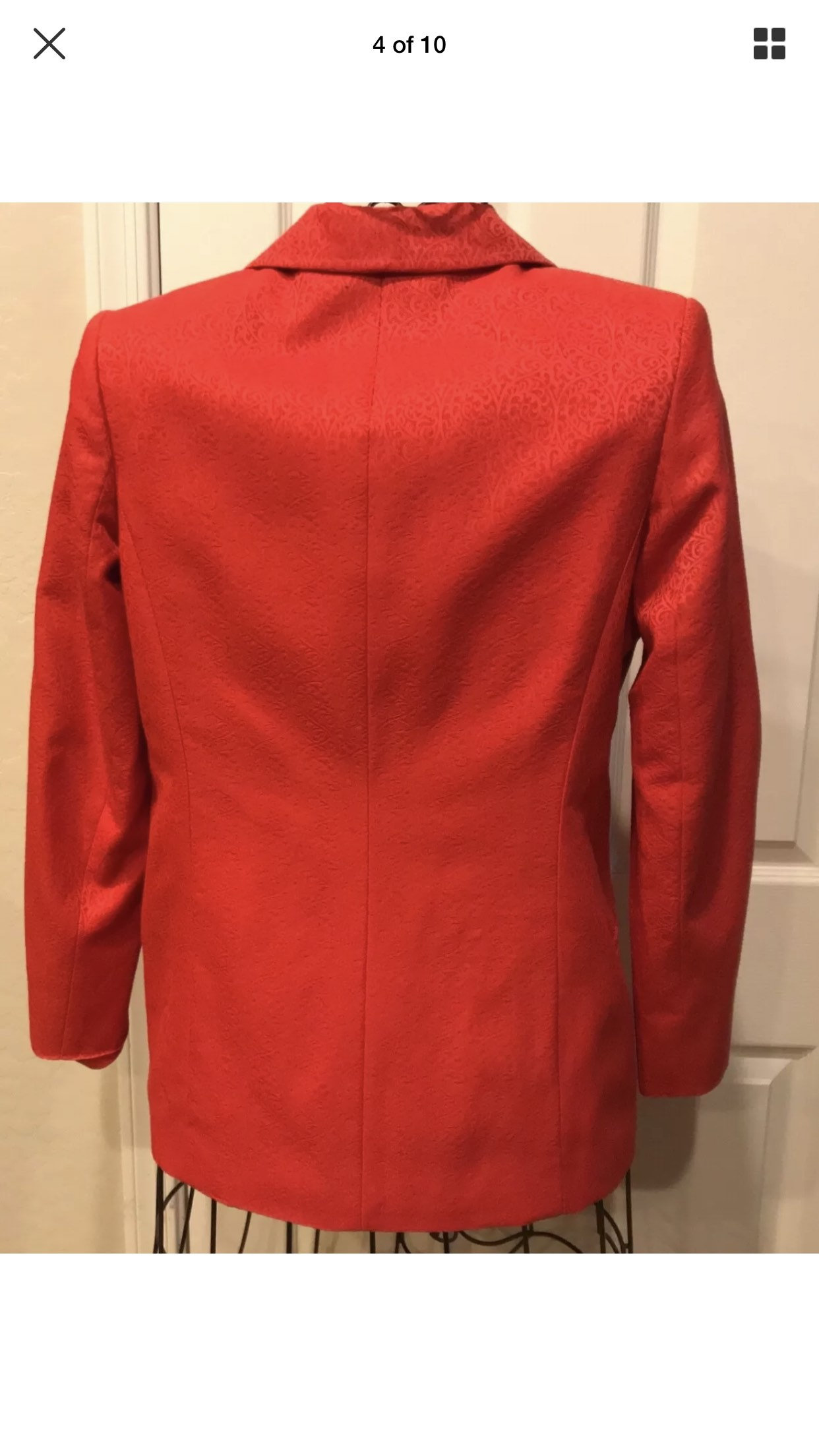 Vintage Apple Red Versace Jeans Couture Tapestry Pattern Jacket Unisex ...