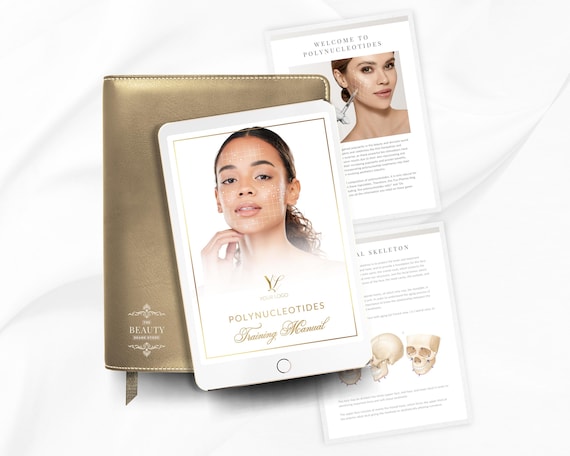 Polynucleotides Training Manual | Aesthetics Injectables Guides, Editable Canva Templates (Instant Downloads)