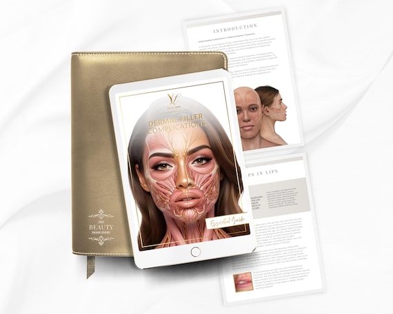 Dermal Filler Complications Guide: Aesthetics Injectors PDF E-Book (Canva Template)