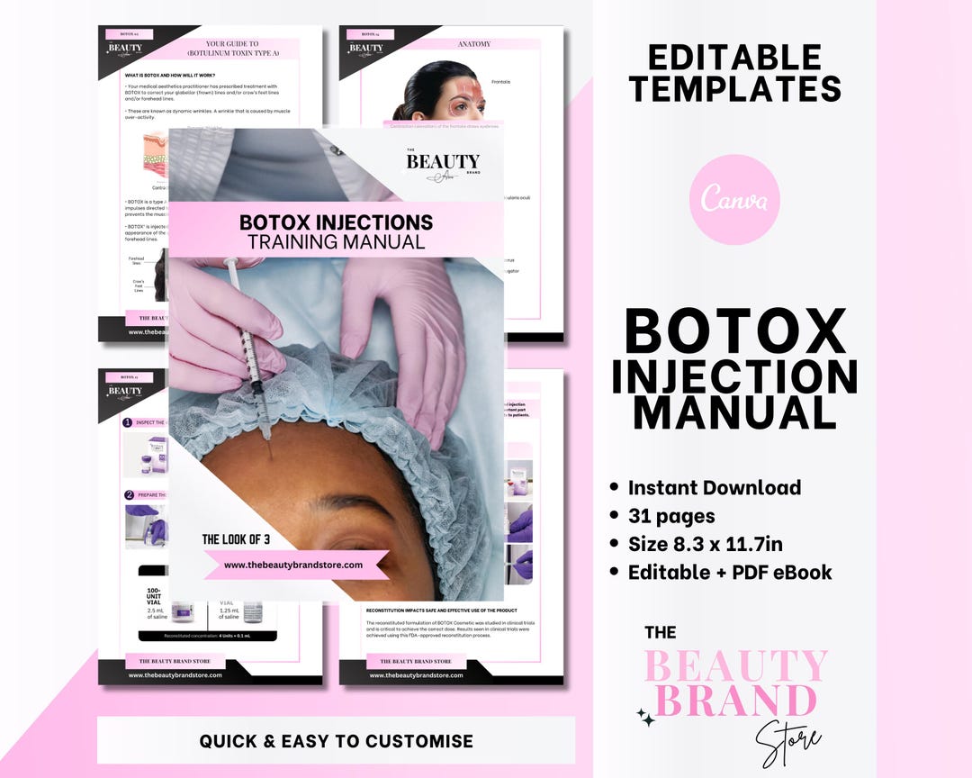 Botox Training Manual, DIY or Professional, Beginners, Cosmetic ...