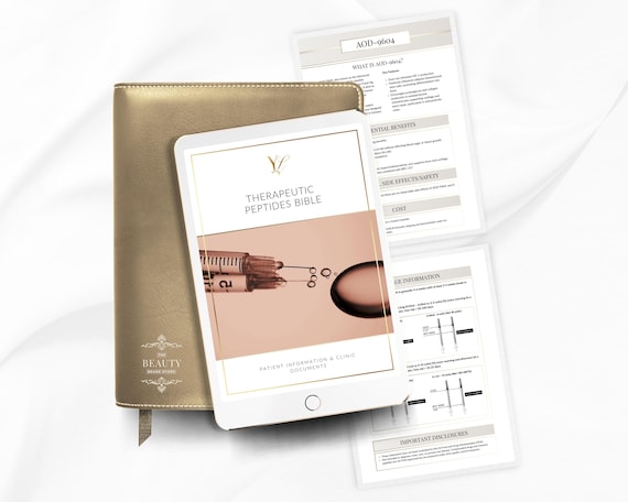 Therapeutic Peptides Protocols Guide, Medspa Patient Handouts (Digital Download)
