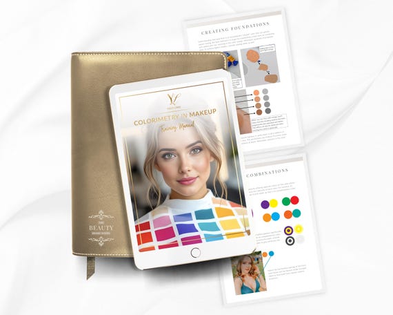 Make-up Colour Mastery | Colorimetry for Makeup Artists | Color Theory | Editable Canva Training Manual