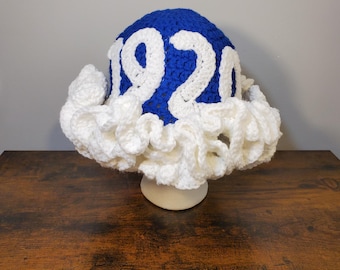 Sombrero de pescador con volantes de 1920