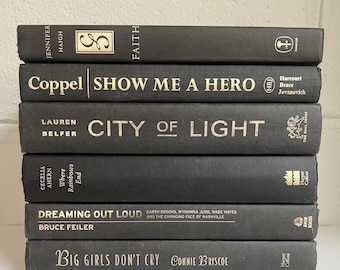 Decorative Books, Black and Gold Books, Vintage Books, Antique Books, Home Library Decor, Farmhouse Books, Staging Books, Old Books by Color