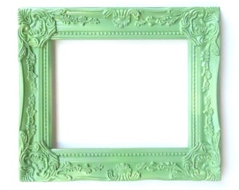 Shabby Chic Frame Chippy Painted Metal Picture Frame Gift for Her 8 x 10 Photo Frame Green Photo Frame French Cottage Farmhouse Shabby Chic Frame Chippy Painted Metal Picture Frame Gift for Her 8 x 10 Photo Frame Green Photo Frame French Cottage Farmhouse