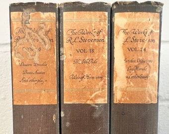 Vintage Books, Decorative Books, Staging Books, Home Library Decor, Farmhouse Books, Antique Black Books, Bookshelf Decor, Old Books