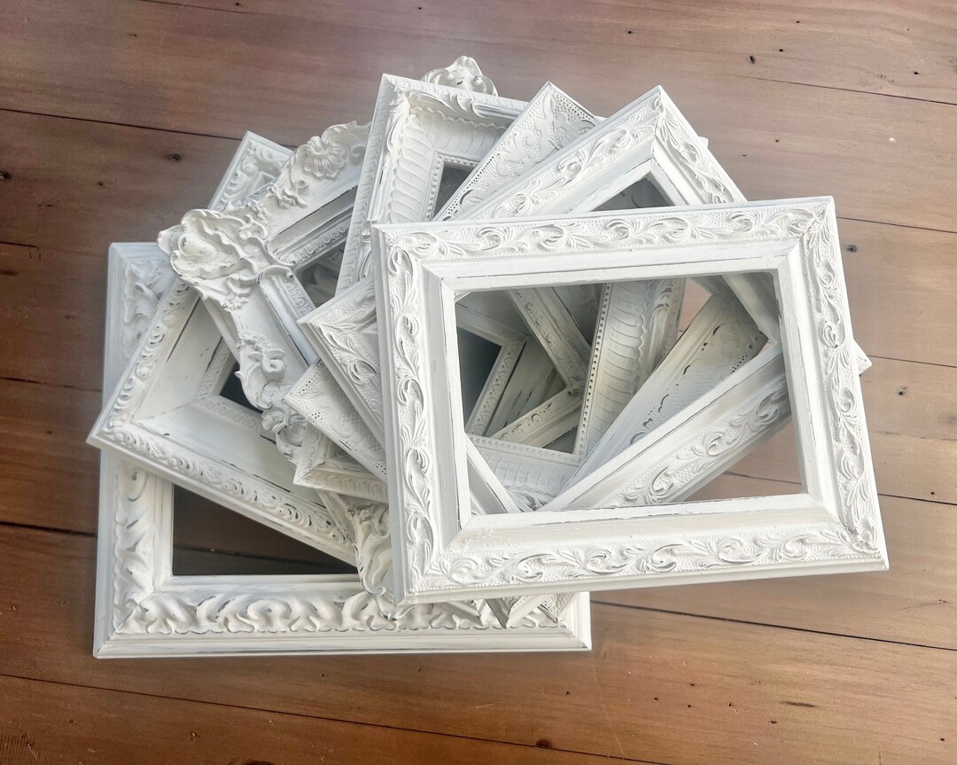 White Frame Gallery, French Country Picture Frames, Wood Wall Frames