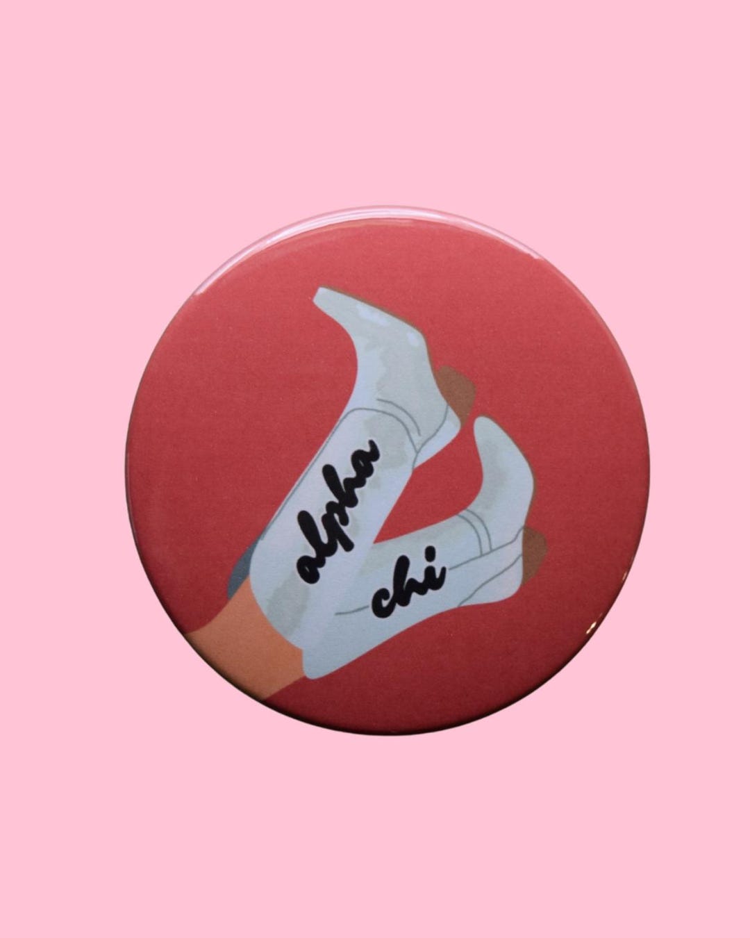 Alpha Chi Omega Cowgirl Blank Boot Button: AXO Sorority Pin Badge - Etsy