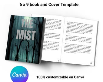 KDP book 6x9 design template, book formatting, 40 pages, KDP Interior, back cover, Digital download for KDP