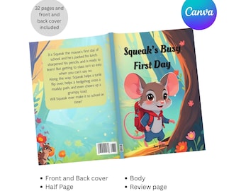 7 x 10 KDP Interior template with bleed, Children&#39;s Book Template with Canva, Editable Paperback Template, Editable Kindle template