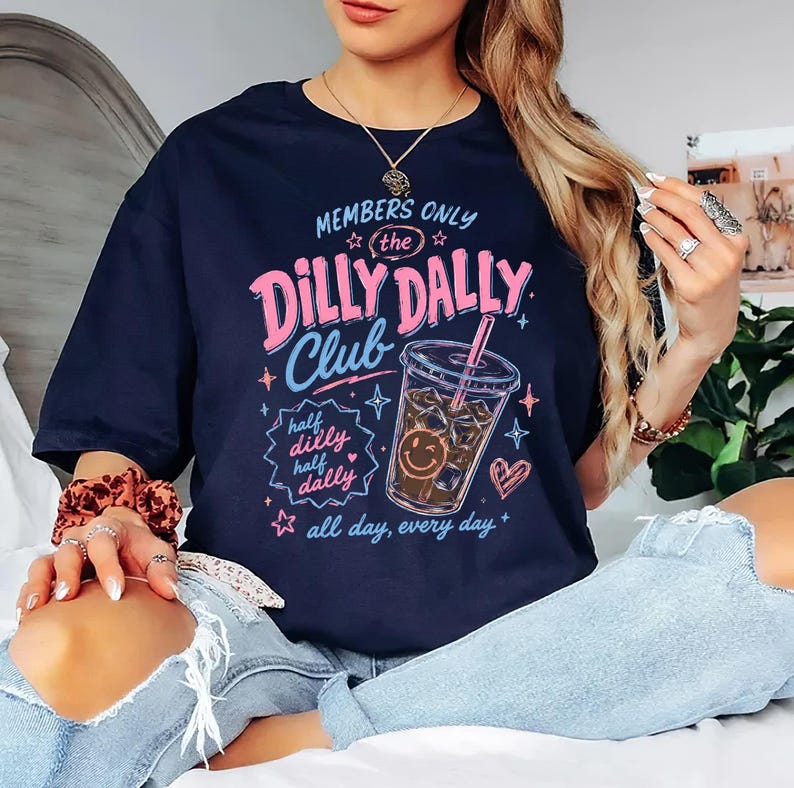 Comfort Colors Dilly Dally Club Shirt Funny Dilly Dallying Tshirt Members Only Tee image 2