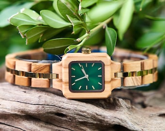 Earth | Accessories | Earth Wood Square Face Watch | Poshmark Earth Wood Square Face Watch main image 1