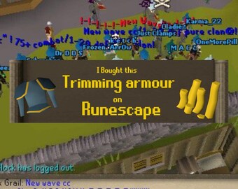 RuneScape Trimming Armor Bumper Sticker – Gaming Laptop Decal