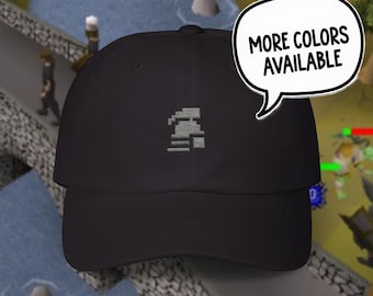 Embroidered Ironman RuneScape Dad Hat, Gamer Gift