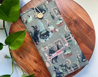 Funda acolchada con diseño de gato brujo para Nintendo Switch, Switch OLED y Switch Lite. Funda protectora para Nintendo Switch portátil y funda para Nintendo Switch 2.