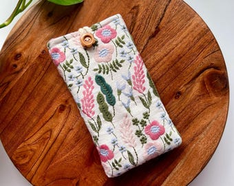 Hermosa funda/estuche para teléfono con bordado hecho a mano para Samsung, Samsung Galaxy S25, Galaxy S25 Plus, Galaxy Z Fold 6, Galaxy Z Flip 7
