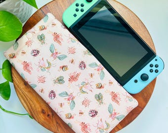 Funda acolchada con bonitos insectos para Nintendo Switch, Switch OLED y Switch Lite. Estuche protector para Nintendo Switch On the Go, funda para Switch 2.