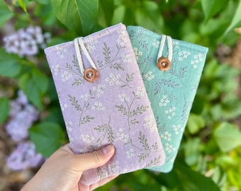 Linen Boox Palma Sleeve: Cottage Floral Padded Case