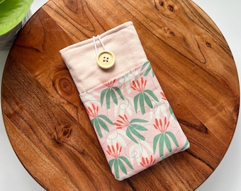 Pink floral Palma sleeve/ boox Palma 2 case with front pocket